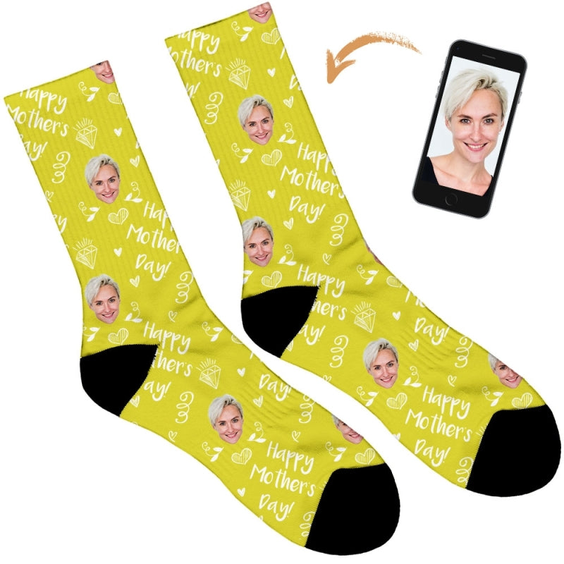Diamond Happy Mothers Day Socks