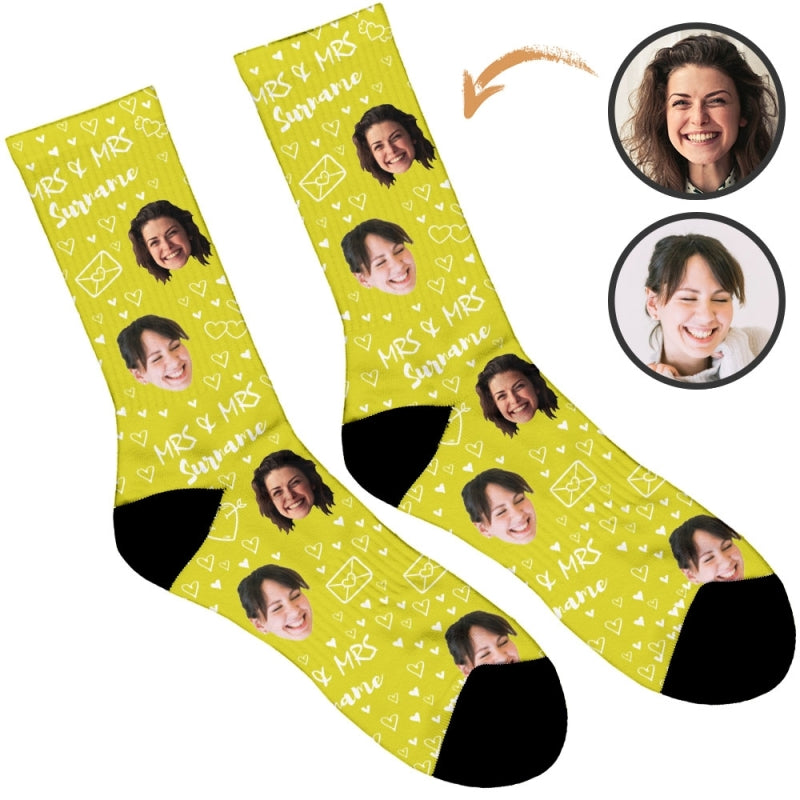 Mrs & Mrs Wedding Socks