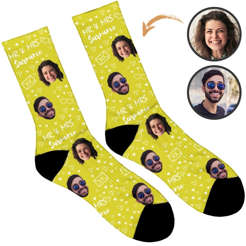 Mr & Mrs Wedding Socks
