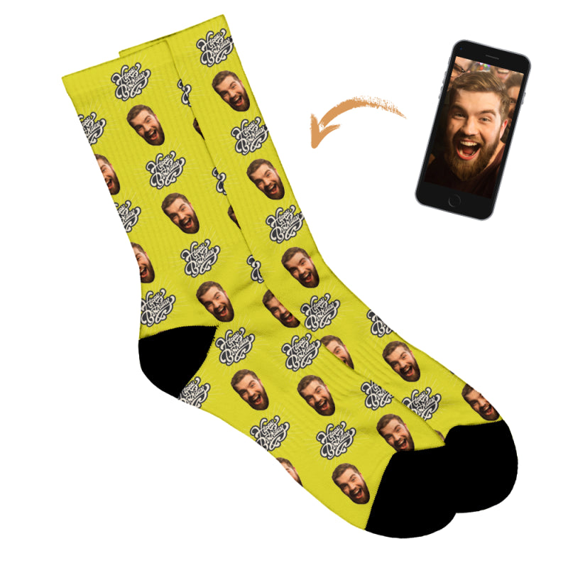 Vintage Birthday Personalised Socks