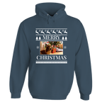 Merry Christmas Photo Patterned Personalised Hoodie