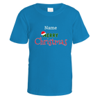 Merry Christmas Santa Hat Personalised T-Shirt