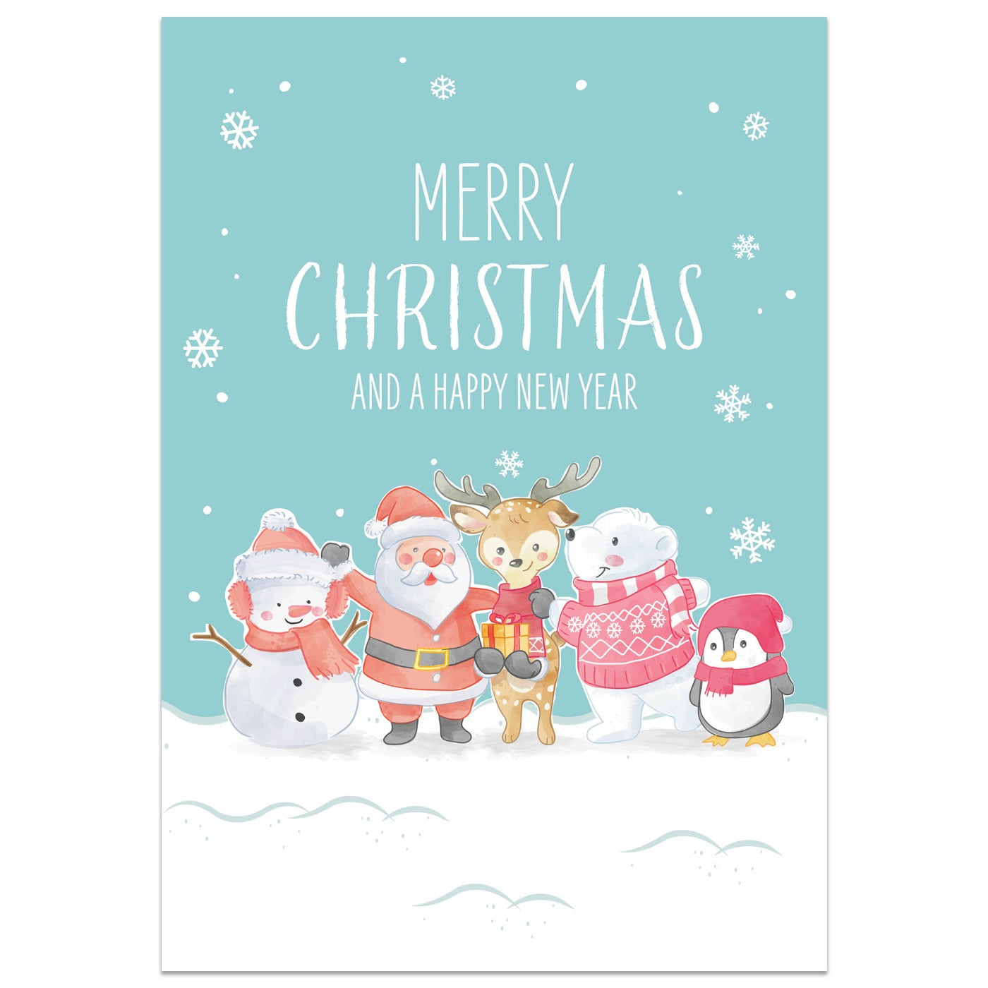 Snowy Friends Christmas Card