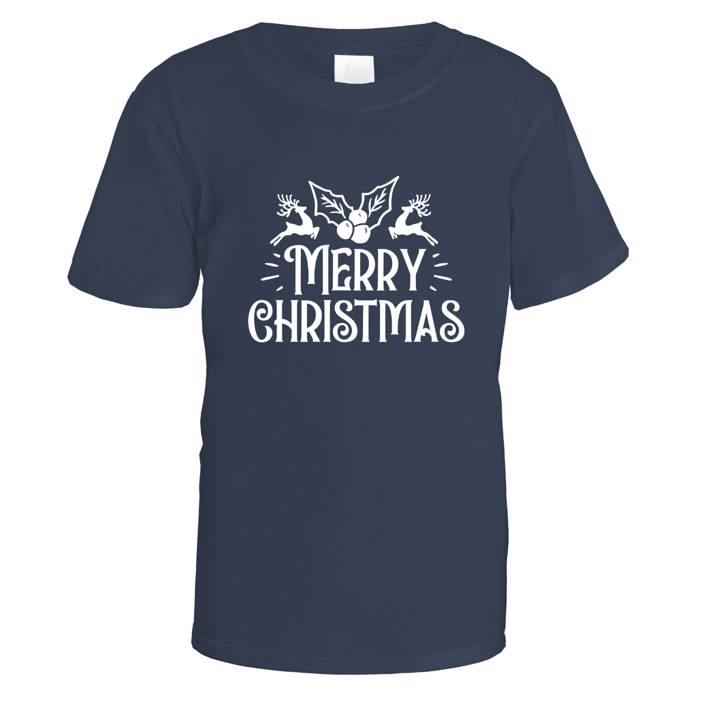 Merry Christmas Holly and Reindeer T-Shirt