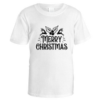 Merry Christmas Holly and Reindeer T-Shirt - Default Title