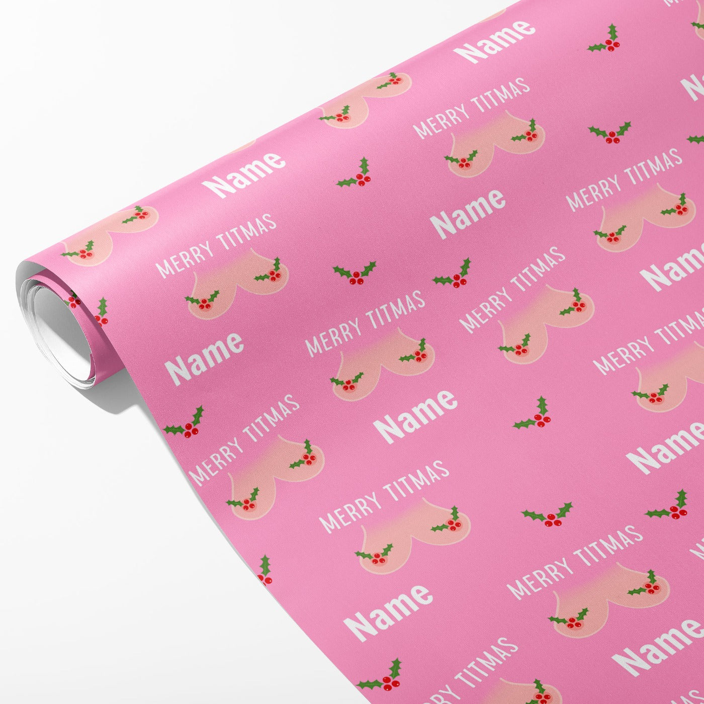 Merry Titmas Name Wrapping Paper