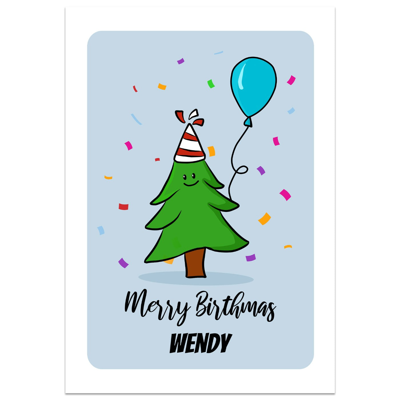 Merry Birthmas Card