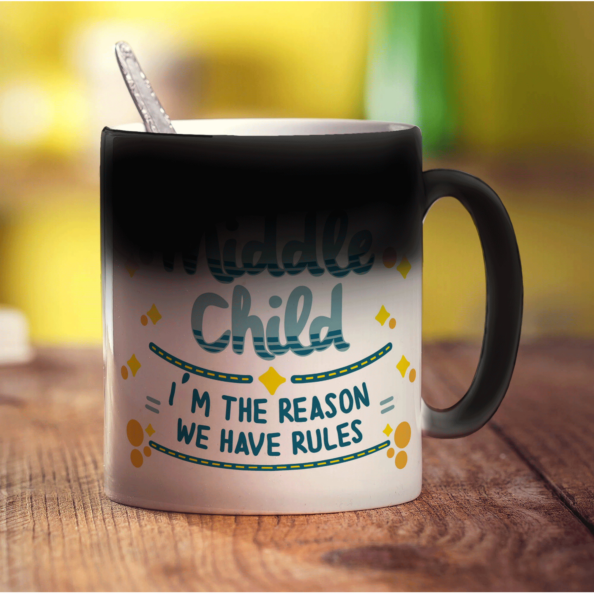 Middle Child - I'm The Reason We Have Rules Mug - Standard 330ml (11oz) / Magic Mug