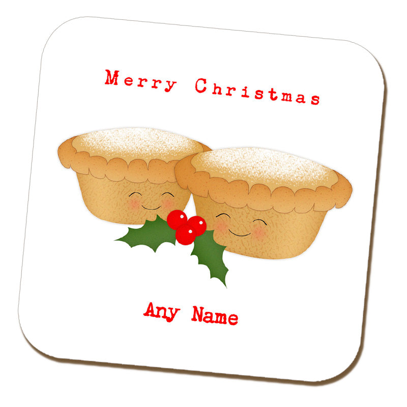 Mince Pie Personalised Coaster