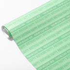 Mint Green Happy Birthday Message Wrapping Paper