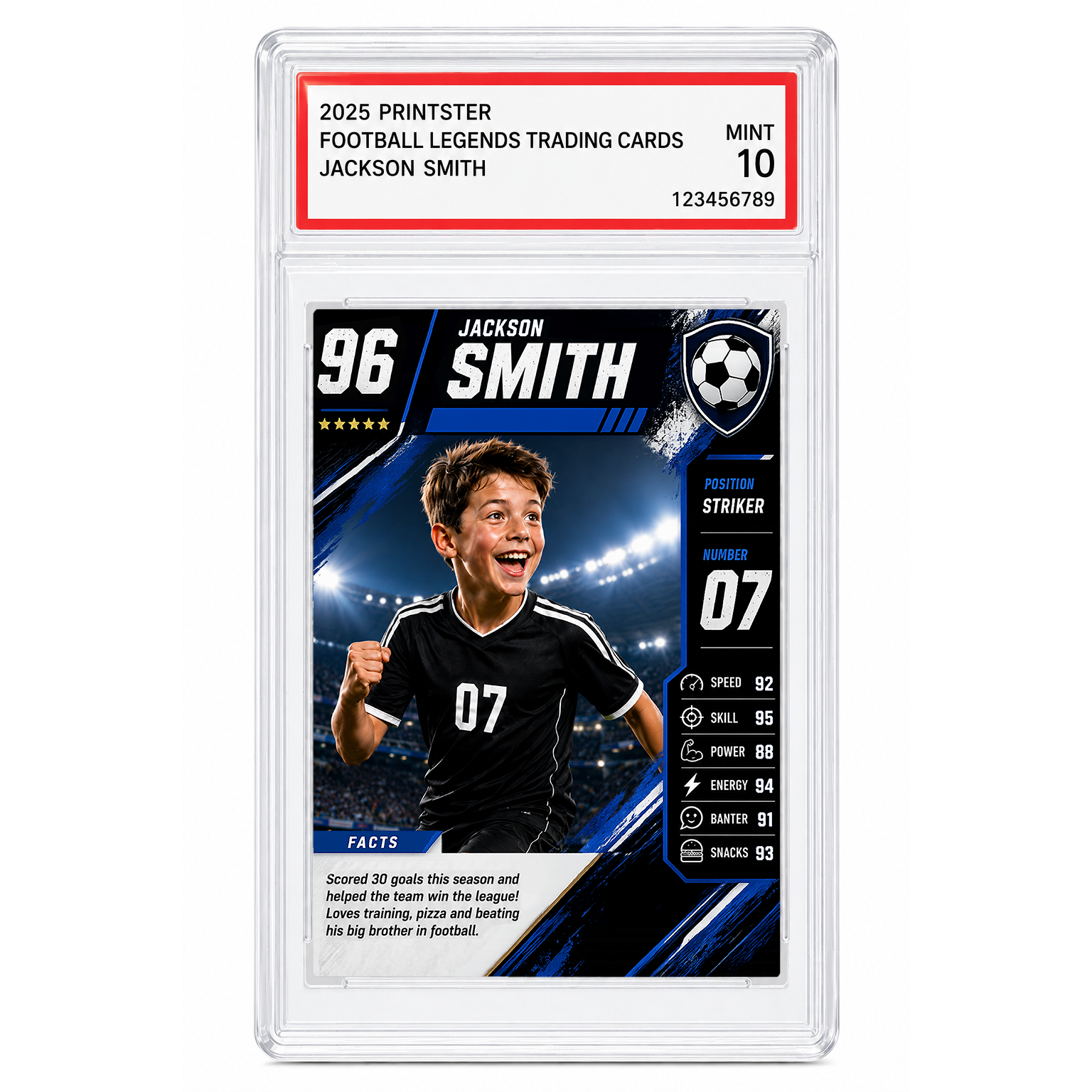 Football Legend Custom Trading Card