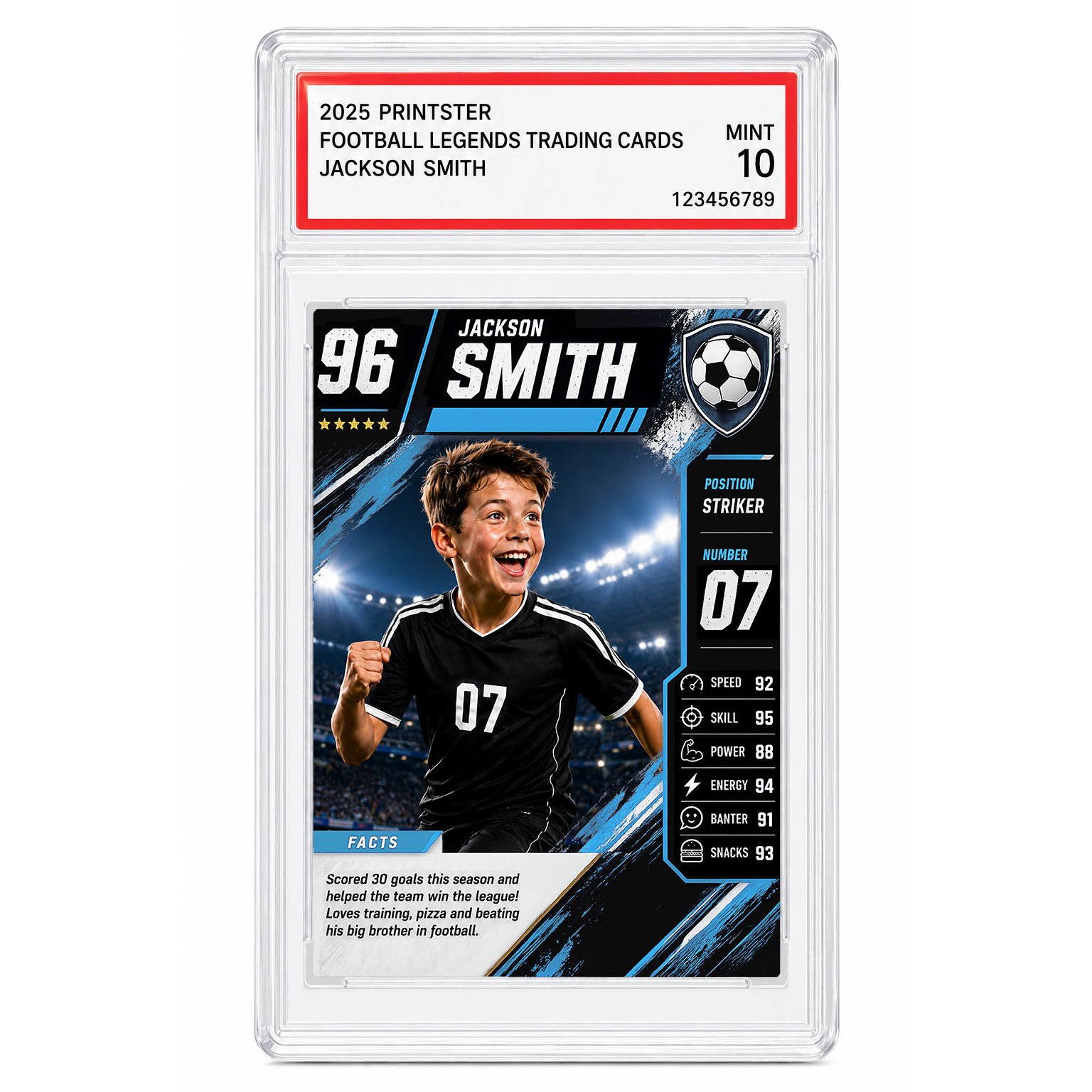 Football Legend Custom Trading Card