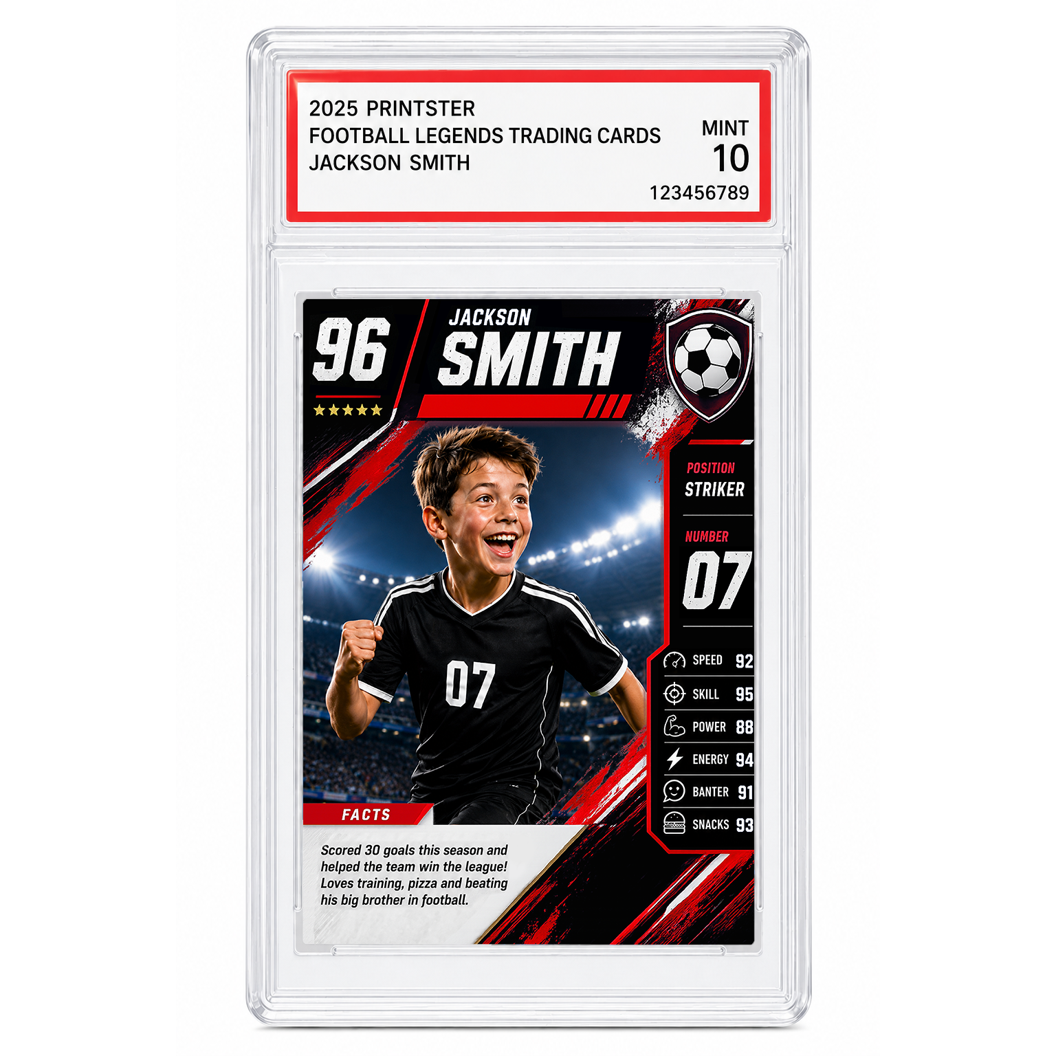 Football Legend Custom Trading Card
