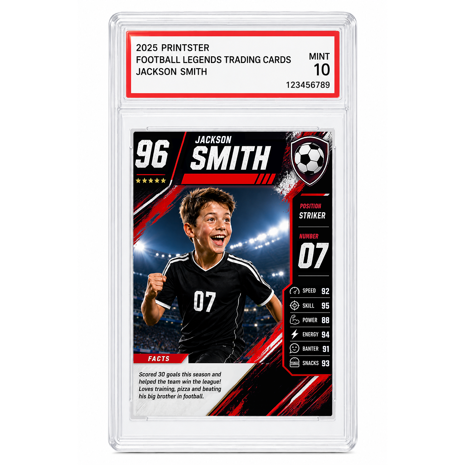 Football Legend Custom Trading Card