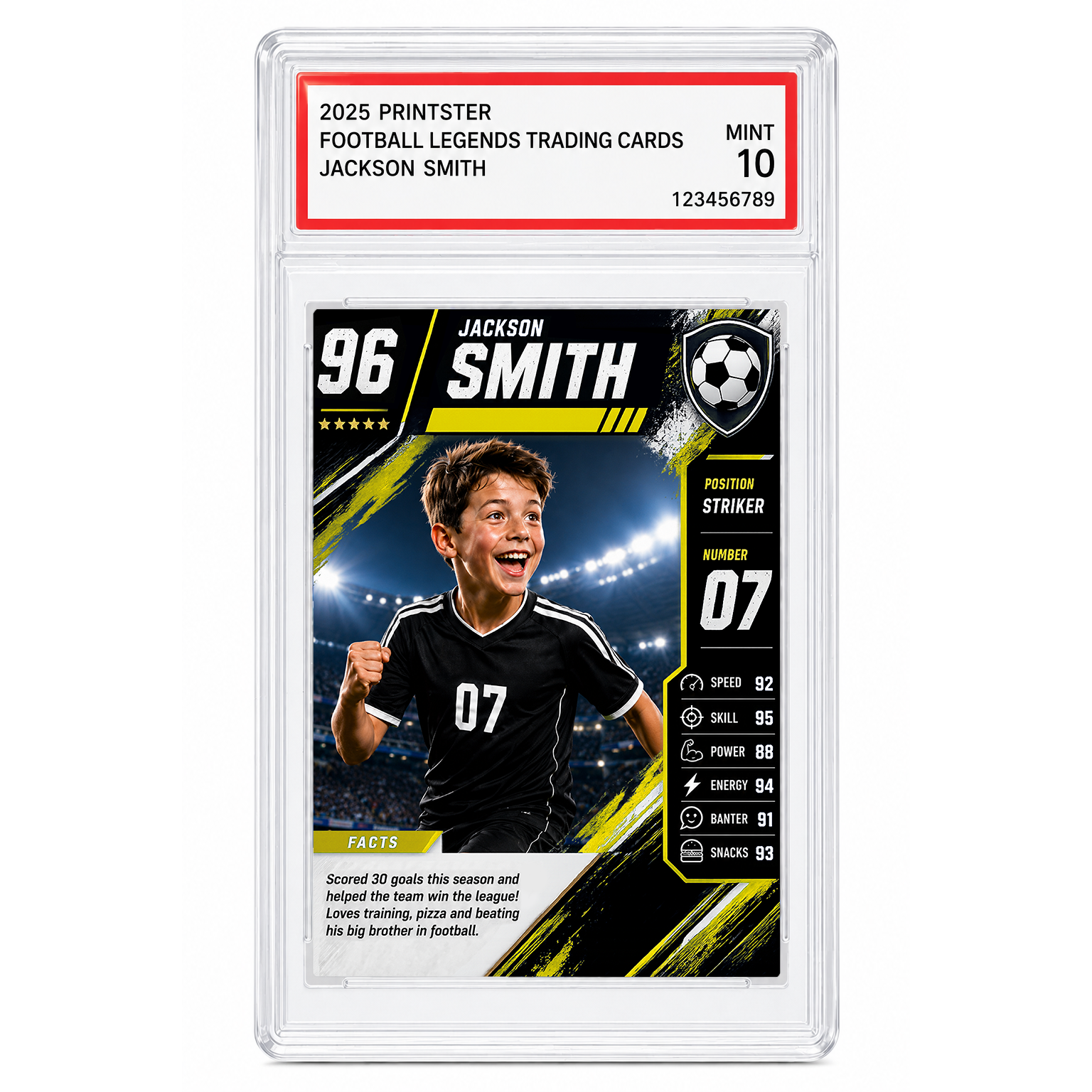 Football Legend Custom Trading Card