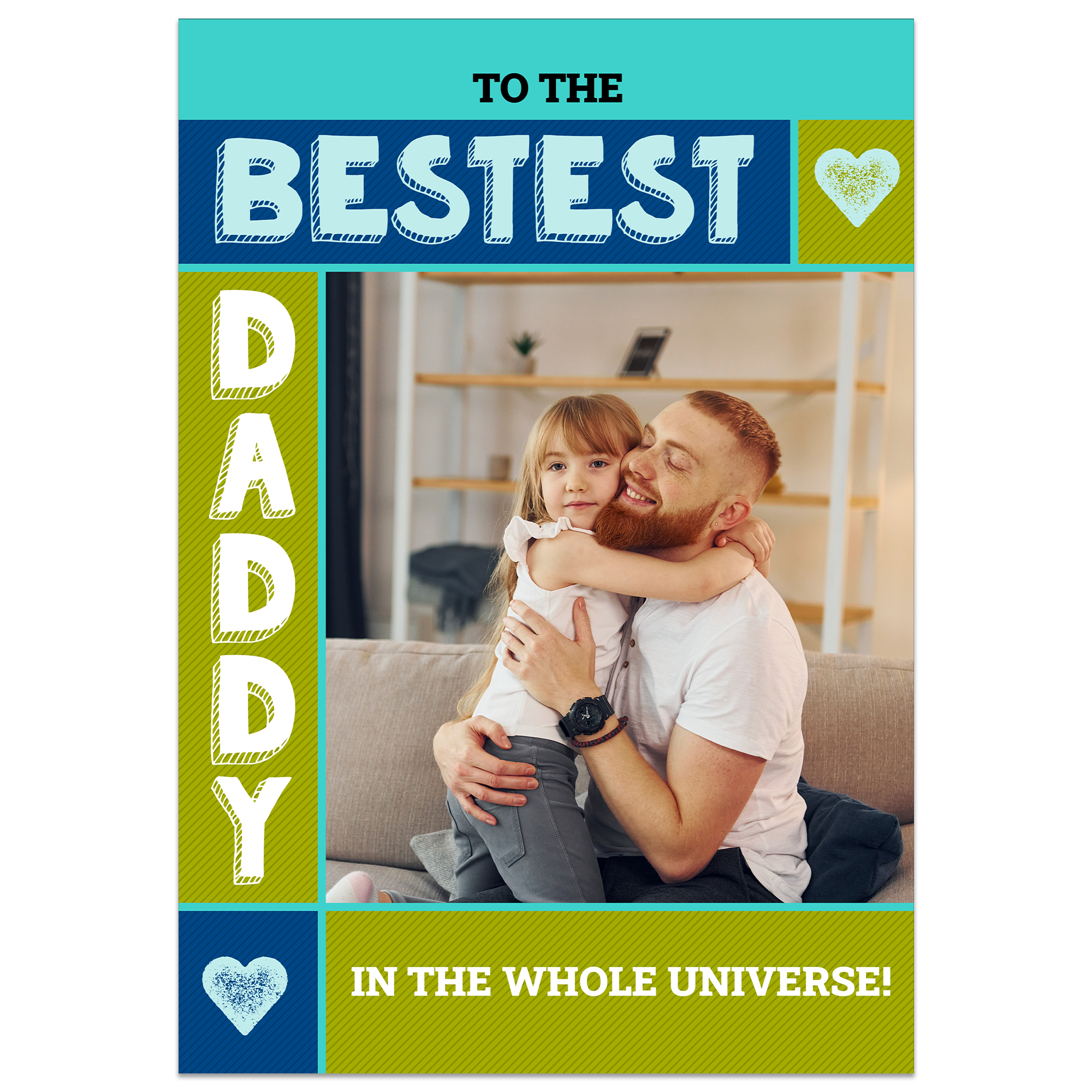 Bestest Daddy Photo Card