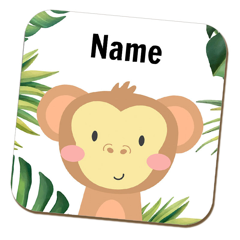 Monkey Name Coaster