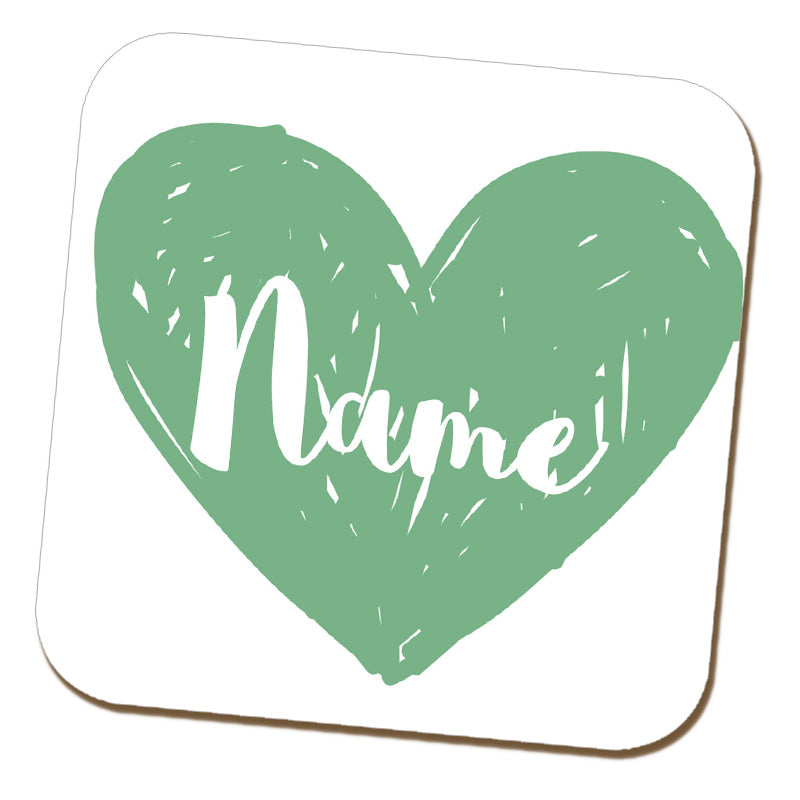 Mother of the Bride Heart Name Coaster