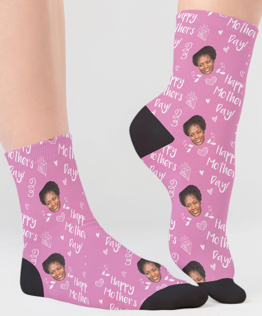 Diamond Happy Mothers Day Socks