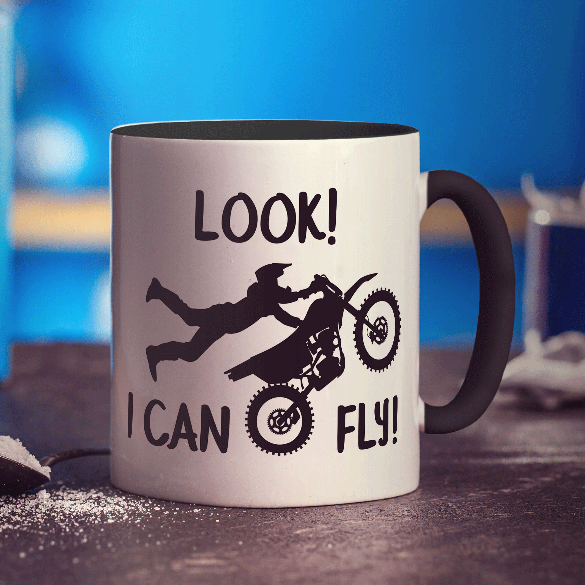 Look! I Can Fly Motocross Mug