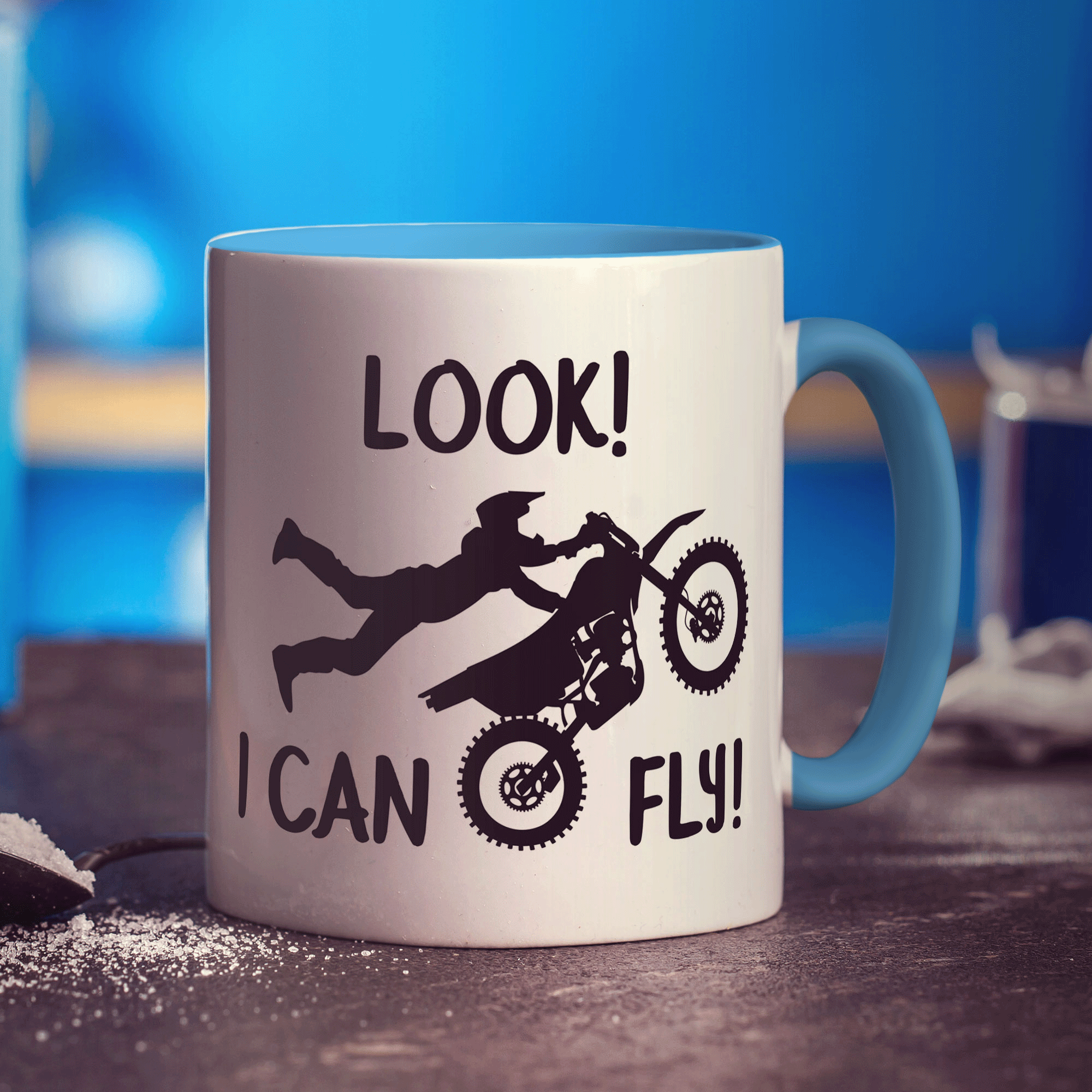 Look! I Can Fly Motocross Mug