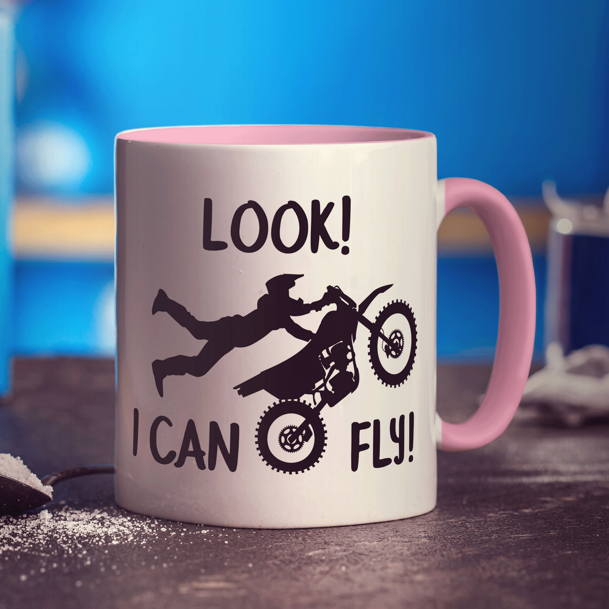 Look! I Can Fly Motocross Mug