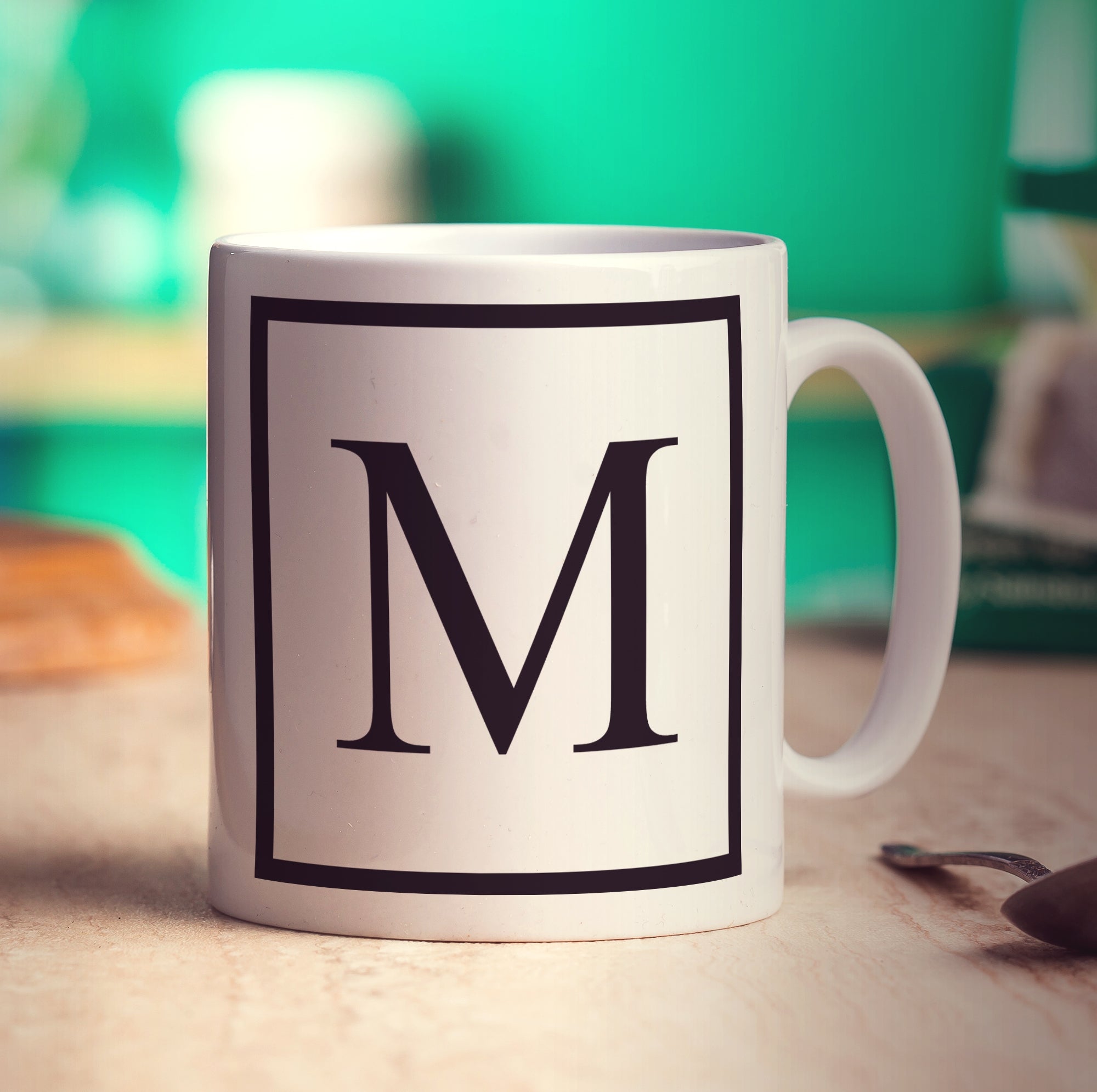 Monogram Initial Mug - Standard 330ml (11oz) / White