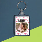 Mum Heart Photo Keyring