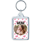 Mum Heart Photo Keyring