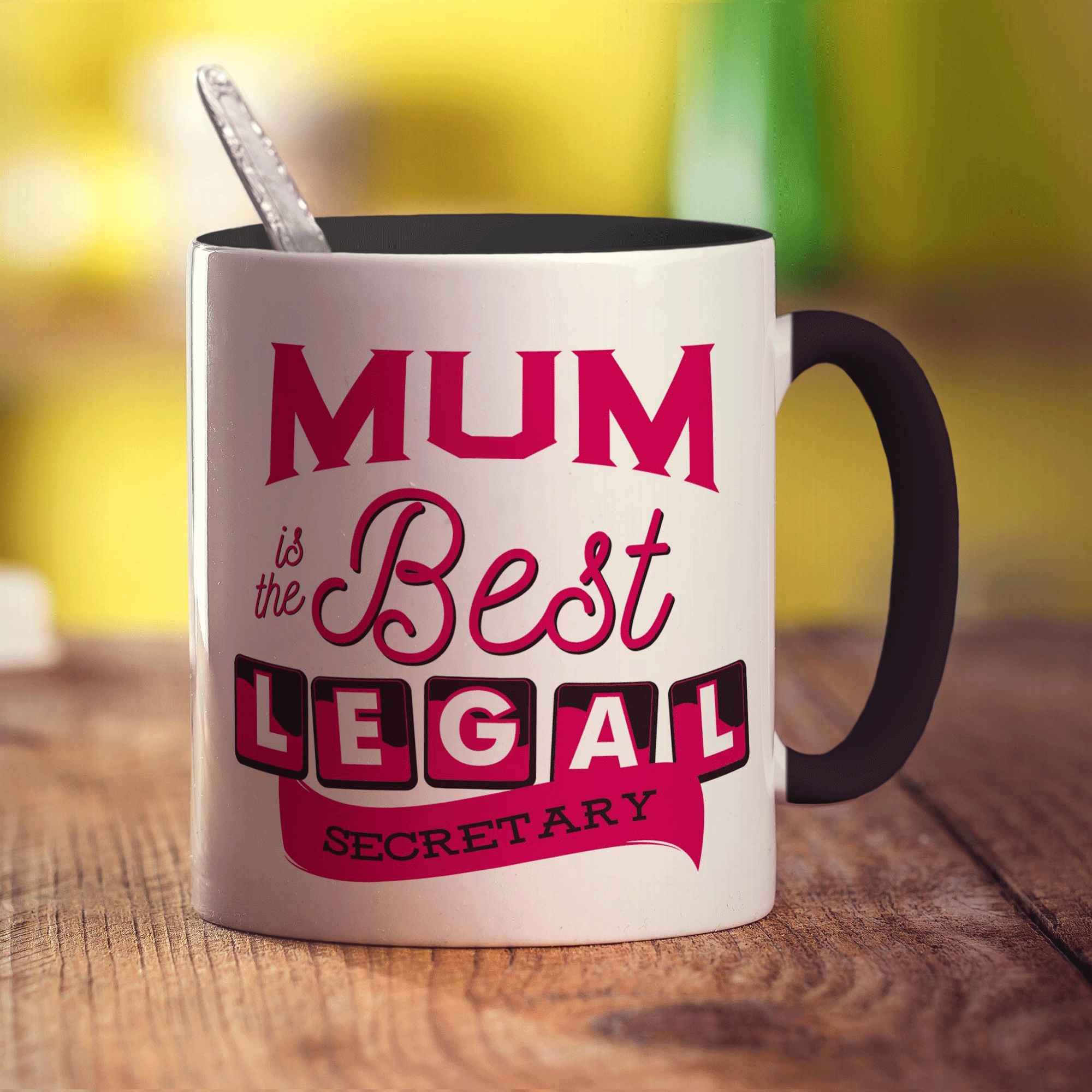 Mum is the Greatest Legal Secretary Mug - Standard 330ml (11oz) / Black