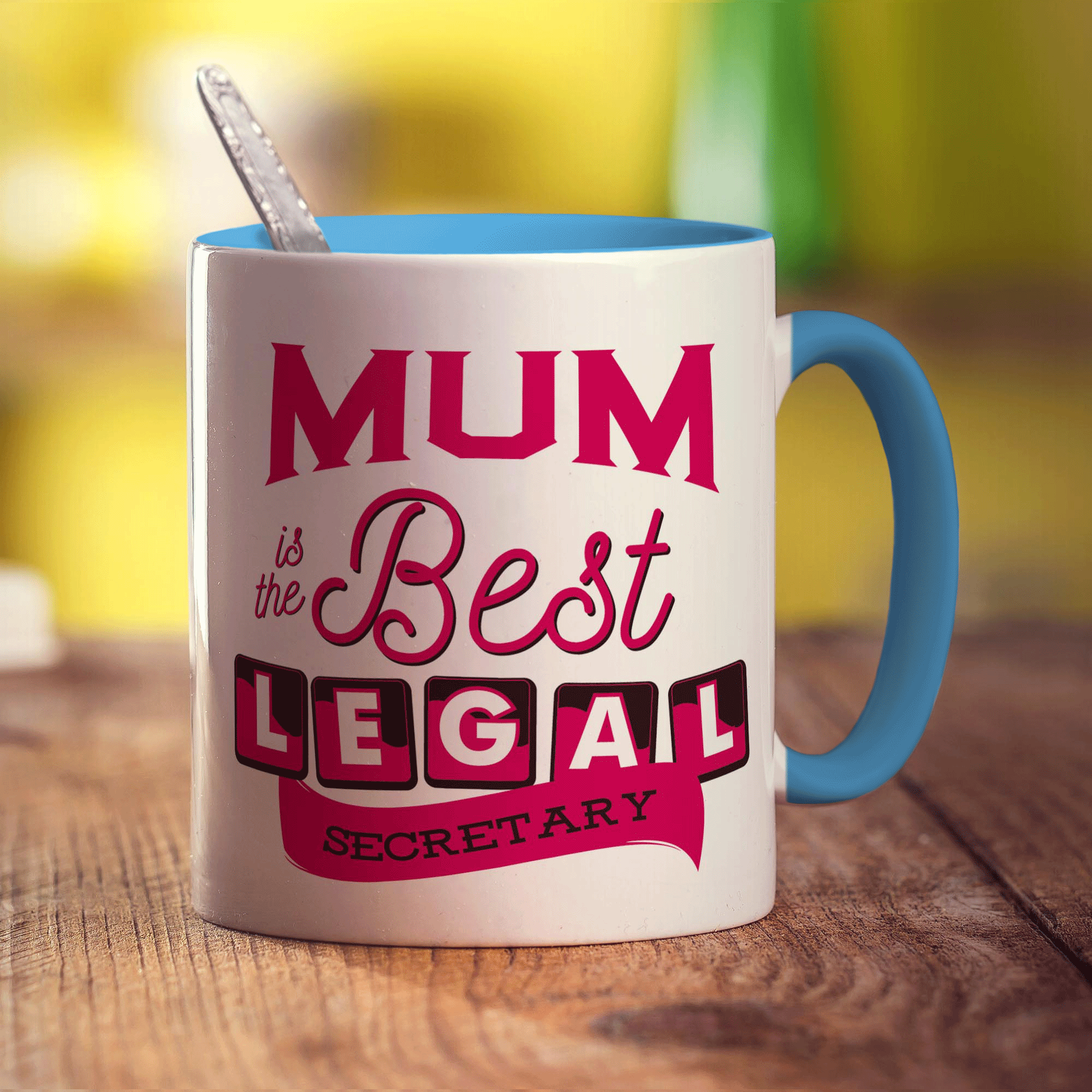 Mum is the Greatest Legal Secretary Mug - Standard 330ml (11oz) / Blue