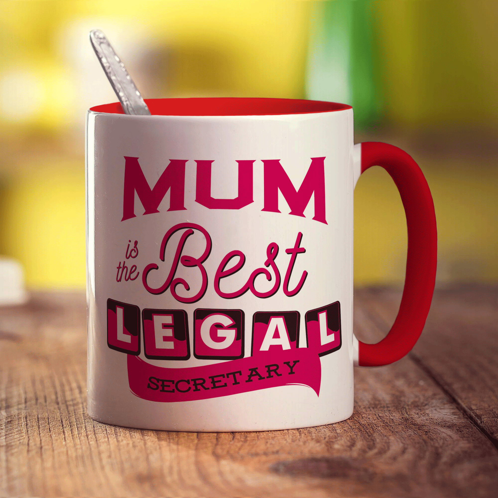 Mum is the Greatest Legal Secretary Mug - Standard 330ml (11oz) / Red
