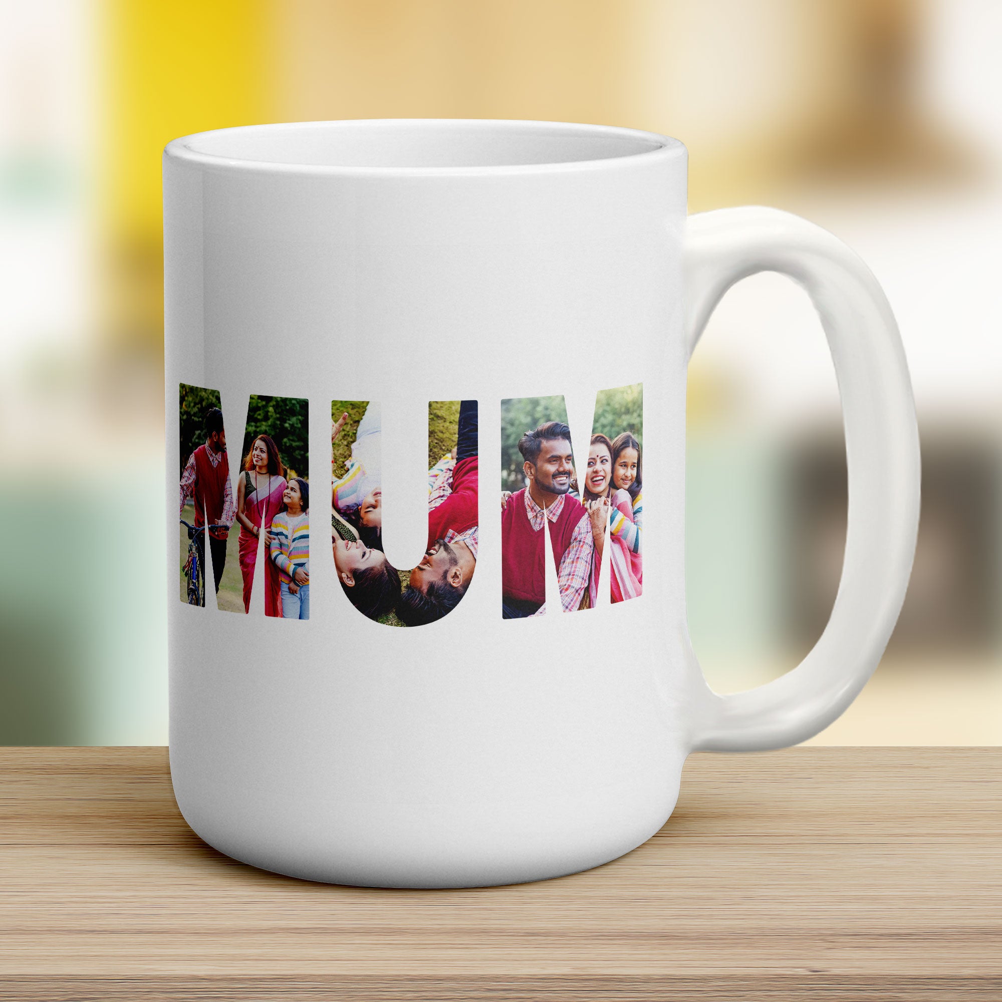 Mum Outline Photo Mug