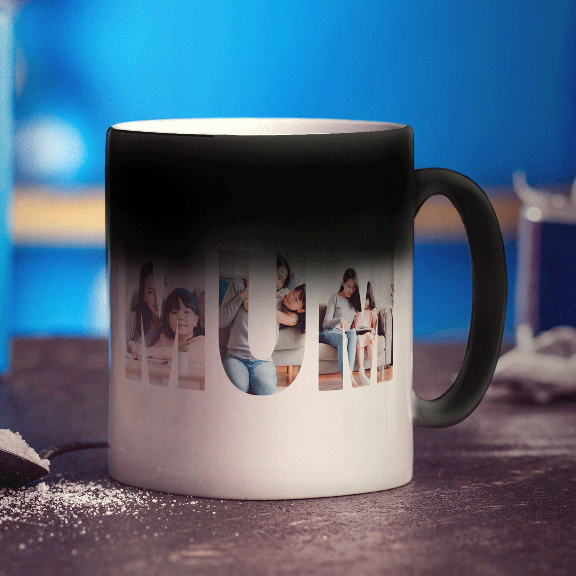 Mum Outline Photo Mug