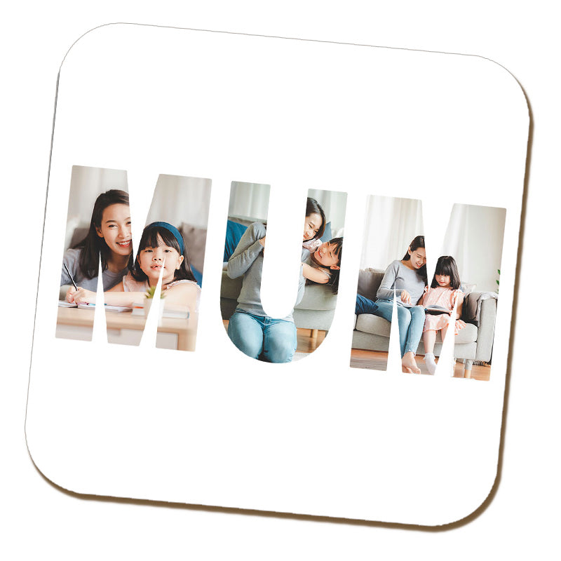 Mum Photo Outline Coaster