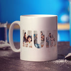 Mum Outline Photo Mug