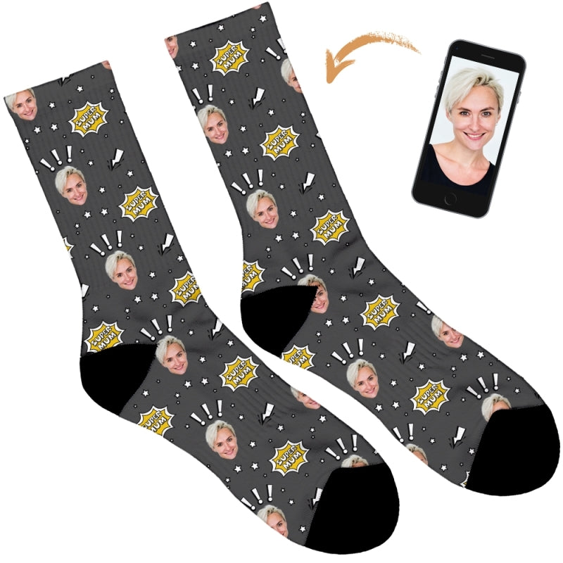Super Mum Personalised Socks