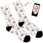 Super Mum Personalised Socks - Plain White / Mens: 6-8 UK / 7-9 US