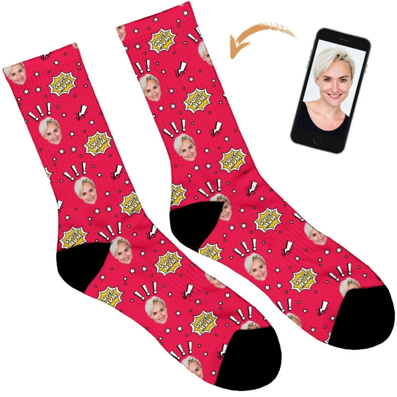Super Mum Personalised Socks