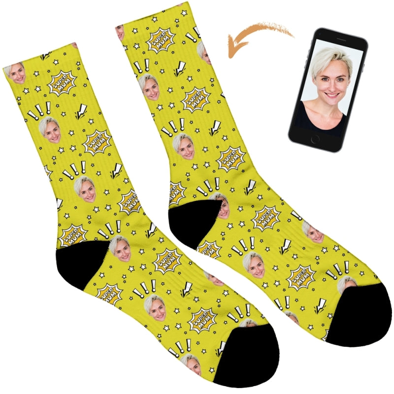 Super Mum Personalised Socks