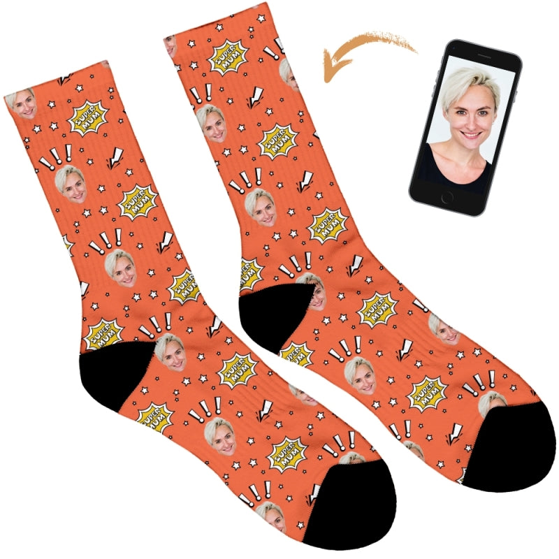 Super Mum Personalised Socks