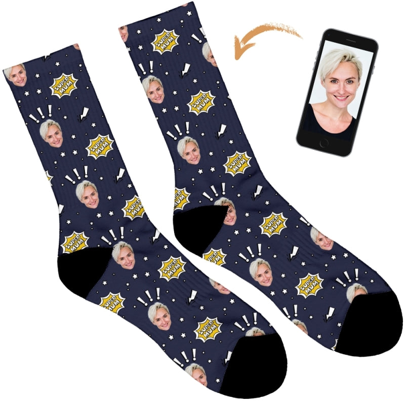 Super Mum Personalised Socks