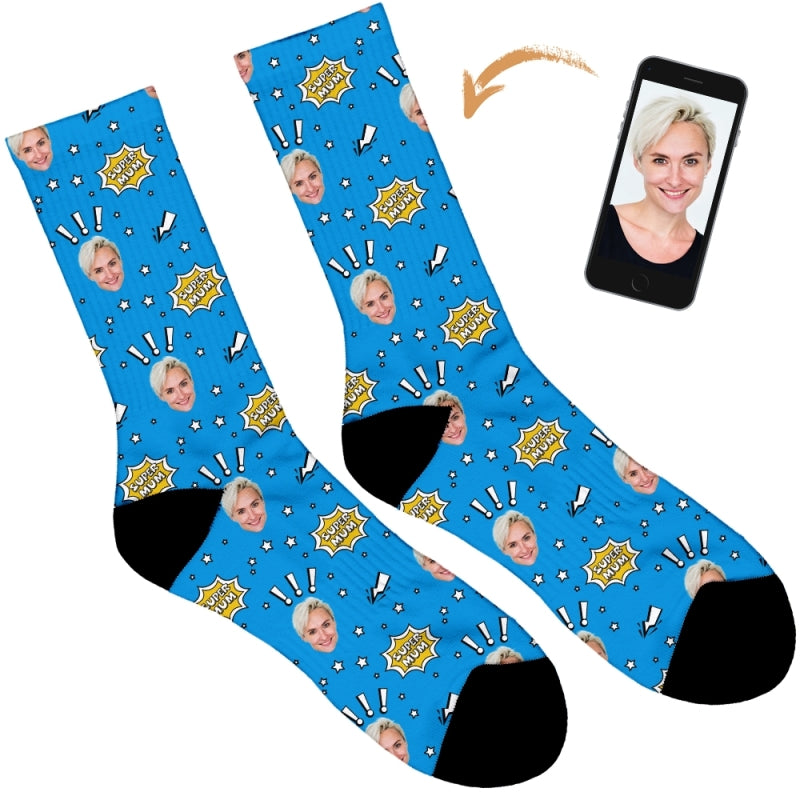Super Mum Personalised Socks
