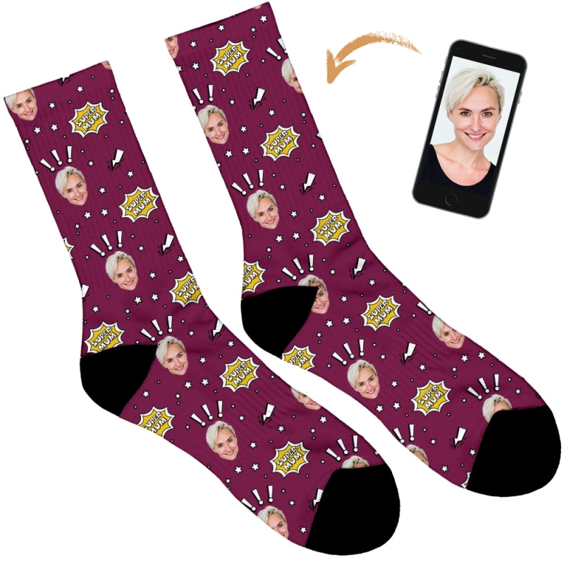 Super Mum Personalised Socks