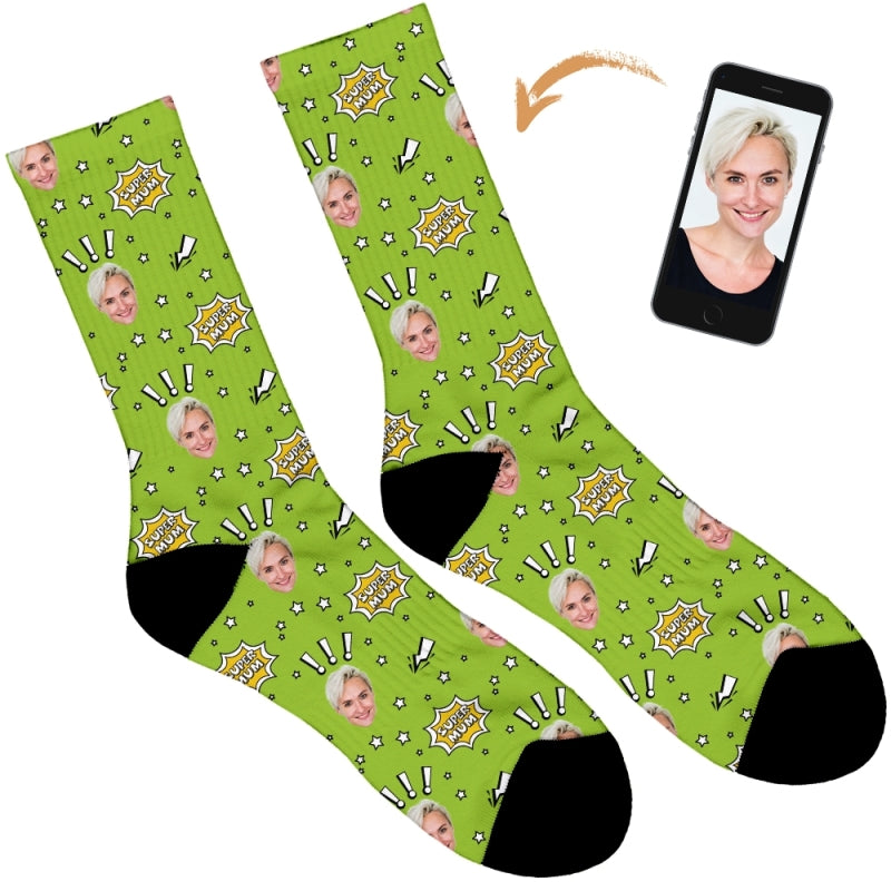Super Mum Personalised Socks