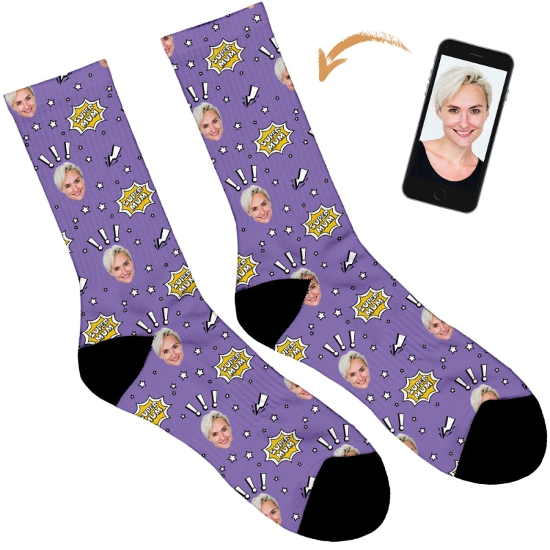 Super Mum Personalised Socks