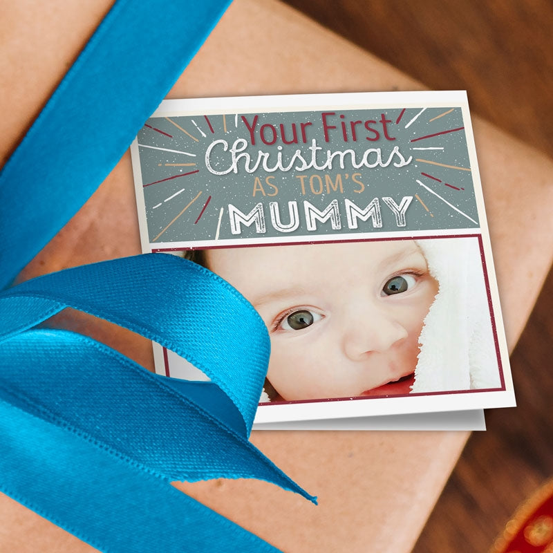 Mummy's First Christmas Photo Wrapping Paper
