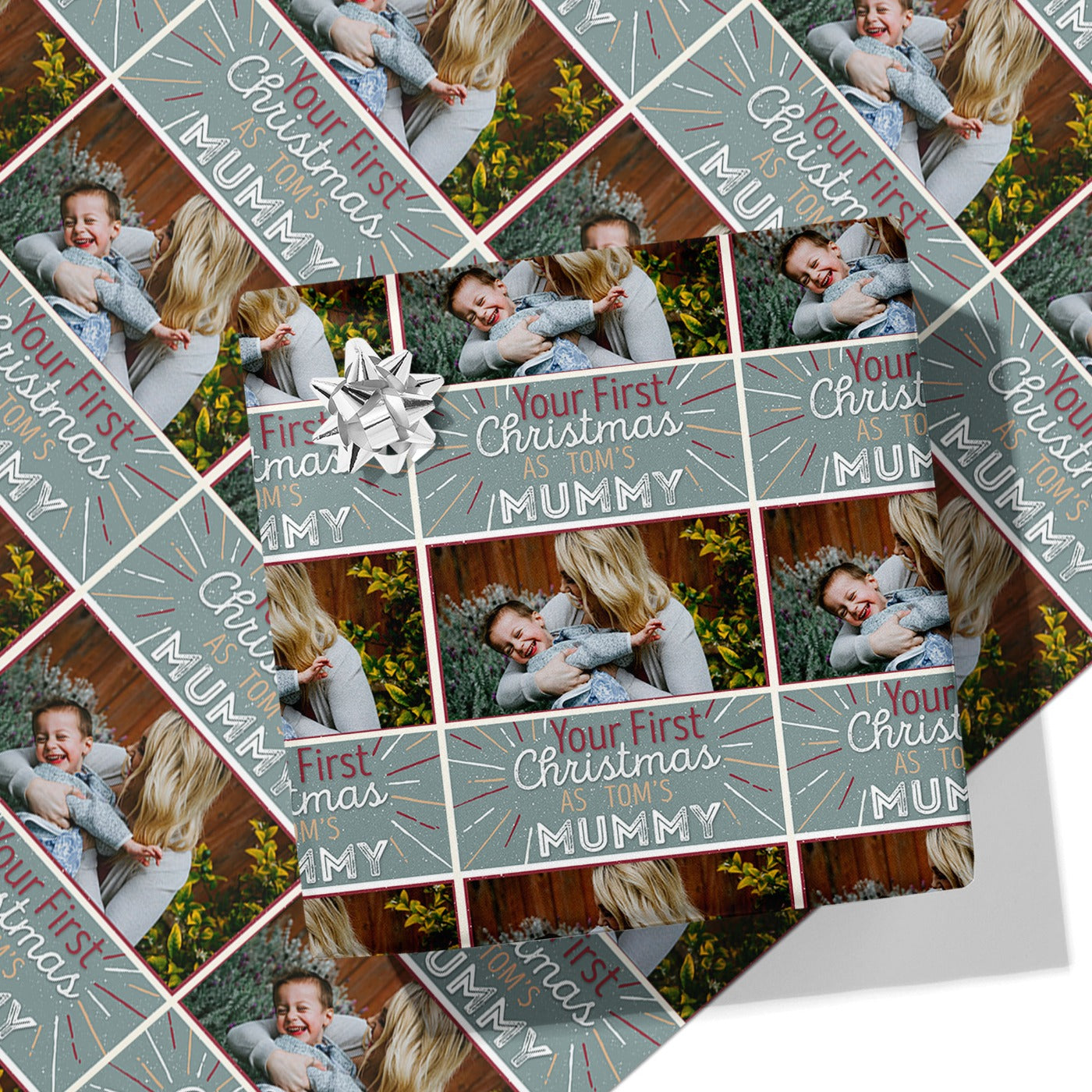 Mummy's First Christmas Photo Wrapping Paper