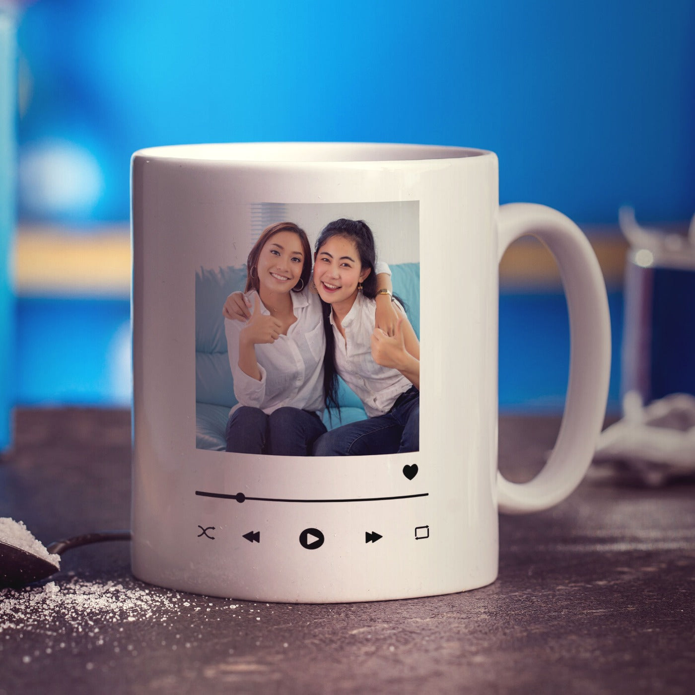 Music Player Personalised Photo Mug