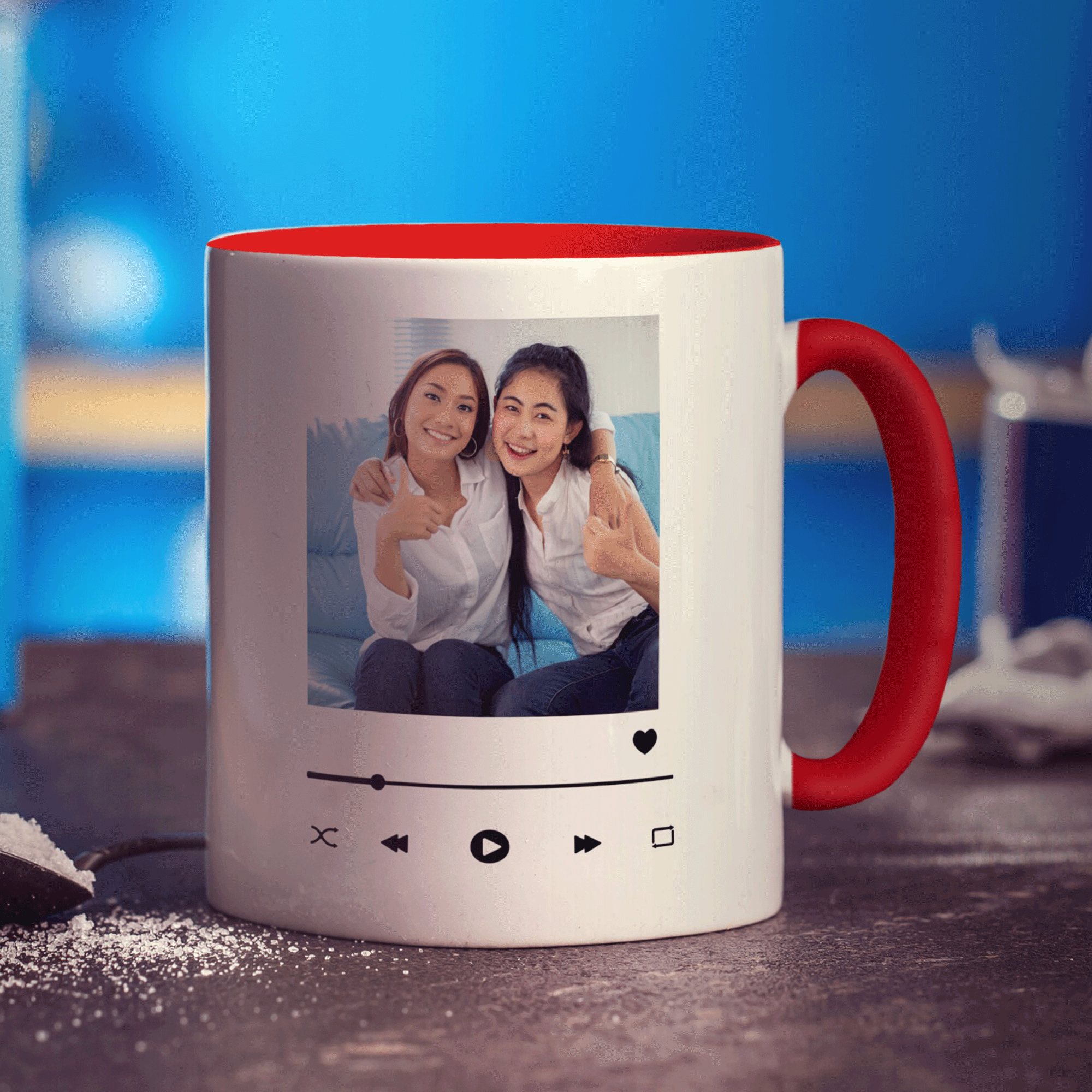 Music Player Personalised Photo Mug
